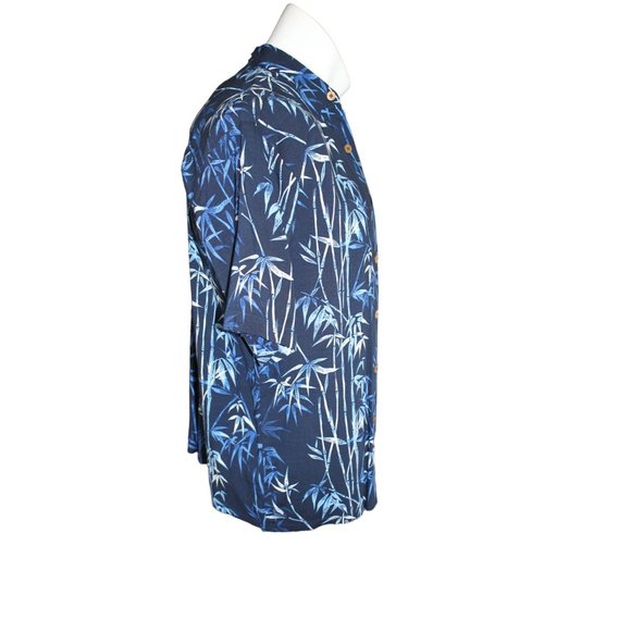 Puritan /Polo short sleeved / (Size M)/Navy - Hawaiian shirt /(100% Rayon) - Picture 3 of 11